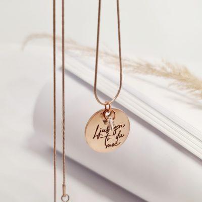 Medeljon Ljubezni_Rose gold